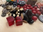 165 Vintage Buttons Lot Bakelite Glass Shell Metal Sets Hand Picked — photo 3