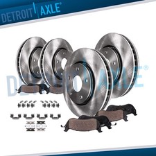 4WD Front Rear Rotors Brake Pads for Chevy S10 Blazer GMC Jimmy Sonoma Hombre