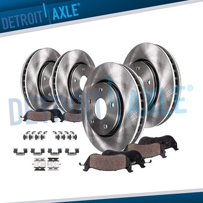 4WD Front Rear Rotors Brake Pads for Chevy S10 Blazer GMC Jimmy Sonoma Hombre