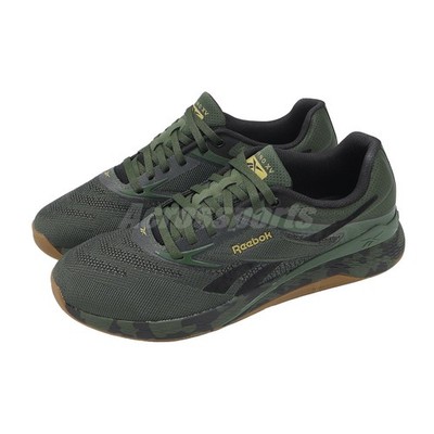 Reebok Nano X5 Green Black Brown Men Cross Training Workout Shoes