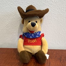 Disney Winnie the Pooh Cowboy Mini Bean Bag Plush 8" MPN 56737