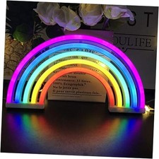Neon Light Signs, Wall Decor for Girls Children Baby Room LED Lamp, Rainbow