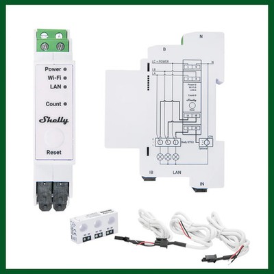 Shelly Pro 3EM-3CT63 nur für -PV- Anlagen 0% MwSt.