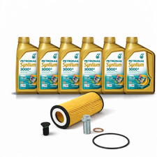 6L Original Petronas 5W40 Motor&ouml;l + &Ouml;lfilter f&uuml;r Mercedes A CLA GLA 45AMG M133