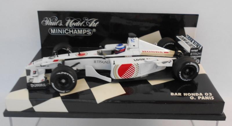 MINICHAMPS 400010010 Bar Honda 03 J. Villeneuve 2001 Modellino for