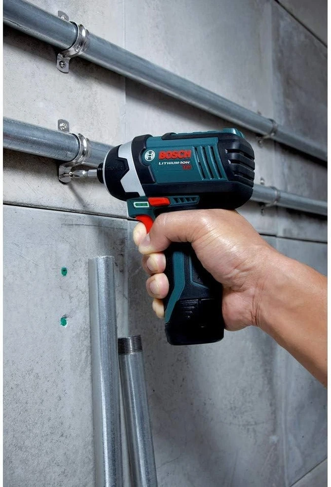 Kit de atornillador de impacto hexagonal BOSCH PS41-2A 12V Max 1/4 pulgadas con (2) baterías de 2,5 Ah Foto 3 de 4