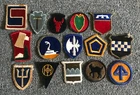 Vintage WW2 Era Lot of 15 Military Patches From Estate