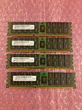 LOT of 4 MICRON MT36KSF1G72PZ-1G4D1AD 8GB 2RX4 PC3L-10600R ECC SERVER RAM...USED