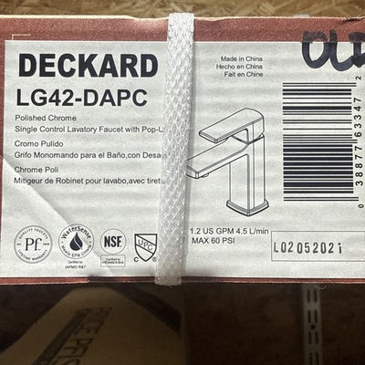 #ad Pfister Deckard Single Handle Single Hole Bathroom Faucet in Polished Chrome $35.99