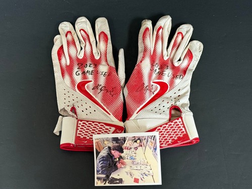 Alek Thomas Diamondbacks Autographed Signed 2023 Game Used Batting Gloves /