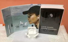 Sharper Image True Wireless Earbuds w/ Qi  USB-C Charging Case, in Origina Box