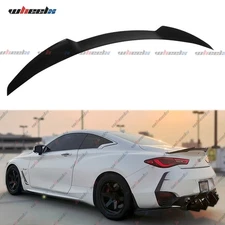 Gloss Black High Kick Rear Trunk Spoiler Wing For 2017-2022 Infiniti Q60 Coupe