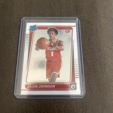 2021-22 Panini Donruss Optic JALEN JOHNSON Rated Rookie Base RC #181 Hawks