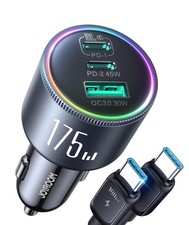 175W Car Charger USB C Fast Charge, 3-Port Type C Super Fast Car Charger for ...