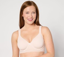 Breezies Comfort Breeze Seamless Underwire T-Shirt Bra Champagne C/44 New