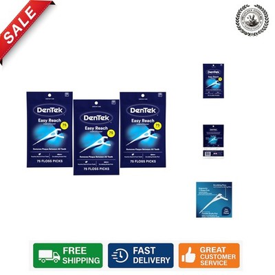 Complete Clean Easy  Floss Picks   75 Count, 3-Pack for Fresh Oral Care