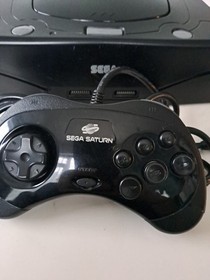 Sega Saturn Mk2 Console Controller Leads And Doom Game