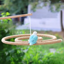 Hanging Bird Perch Swing Toy Parrot Perch Stand for Budgie Parrot Cockatiel