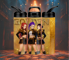 Personalised K-Pop Kpop Demon Hunters Golden Steel Water Sports Tumbler Bottle