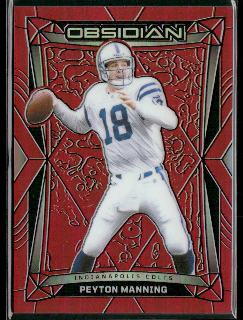 2024 Panini Obsidian Peyton Manning #85 Red #/49 Indianapolis Colts