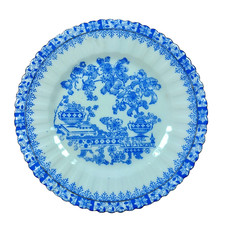 1x Tiefenfurt Echt Tuppack China Blau Porzellan Kuchenteller Gebäckteller 17 cm