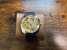  42mm Bespoke Skeleton Watch handmade - strap