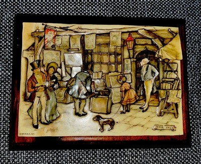 Vintage Anton Pieck 3 D Framed Art 1970 D.A.C. NY