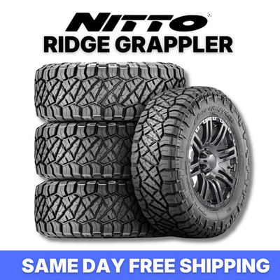(LAST SET) 4 35X12.50R20 LT Nitto Ridge Grappler Tires Load F 12PLY 125Q NEW!