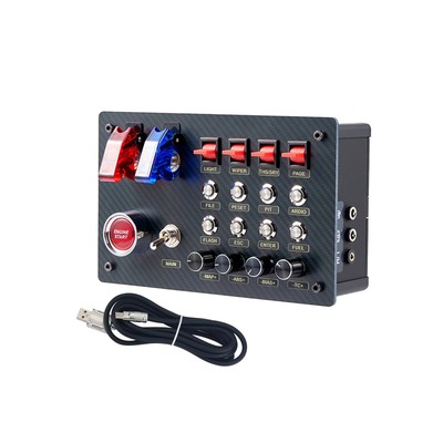 ZQSR Simulator Horizontal Button Box SIM Racing Control Box for Simagic Fanatec
