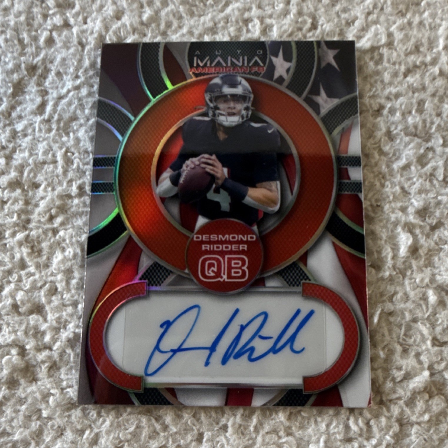 Desmond Ridder Wild Card Auto Mania American Football Autographs #C31 Base