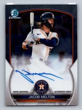 Jacob Melton 2023 Bowman Chrome #CPA-JML Prospect Autographs Astros