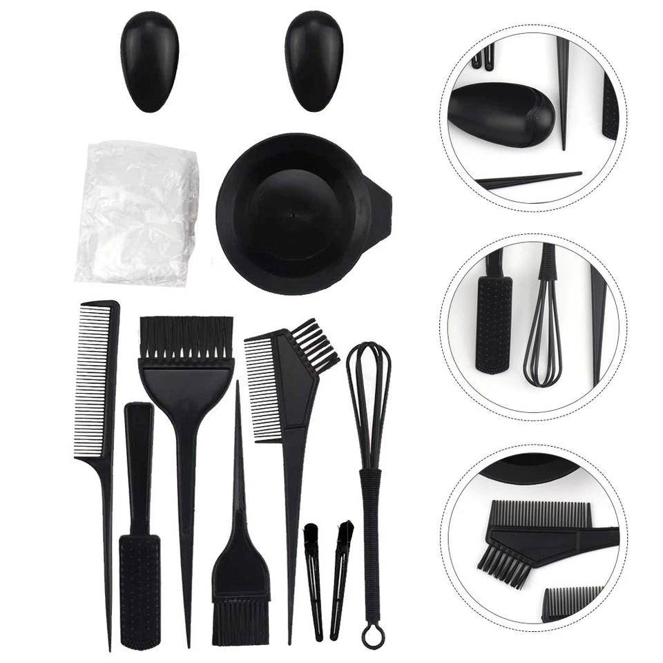 1 Set Haarfarben-Mischkit Haarfärbemittel-Kit Haarfärbemittel-Schalen Bürsten - Bild 3 von 4