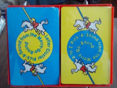 Pick A Sound Merry Go Round Double Deck   Vintage Phonics Cards