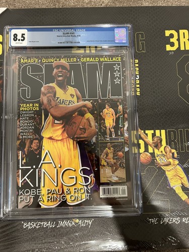 Kobe Bryant Slam Magazine L.A. Kings Newsstand Cover CGC 8.5! Issue #141 - Picture 2 of 4