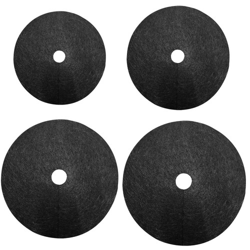 Weed Barrier Mat for Trees 10pcs Non-Woven Tree Mulch Rings Degradable Cover Mat