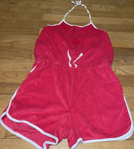Janie & Jack Girls Size 18 Pink/Red Towel Off Outfit - for Pool, Beach, Bath - Picture 4 of 4