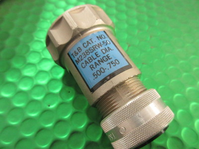 TE M238SRW-50, BACKSHELL, WASSERDICHTE ZUGENTLASTUNG, IP65, KABEL .500-.750
