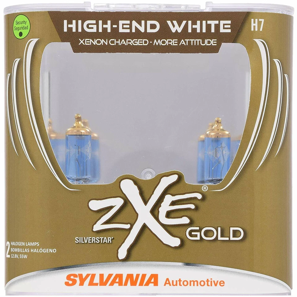 Lámpara de actualización de repuesto de luz antiniebla Sylvania Silverstar ZXE Gold H7 55W Foto 2 de 4
