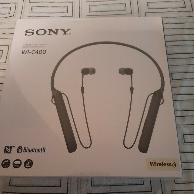 Sony Wic400b Ce7 Neckband Wireless Headphones Black For Sale Online Ebay