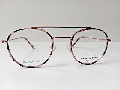 Designerbrille, '' Charles Stone'' N.Y. ausgefallene Herrenbrille, Edelstahl,  NEU