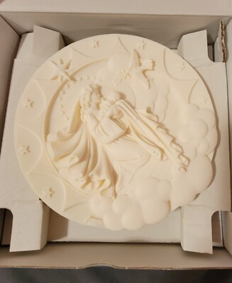 FARO Angel Dove Wall Plaque Bas Relief Sculpture Art Decor with BOX