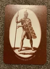 vintage swap playing card USPC “Tattooed Hawaiian Chief”