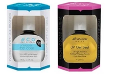 STAR NAIL ECO UNIVERSAL SOAK-OFF UV GEL TOP COAT + ALL SEASON UV GEl SEAL  2.5oz