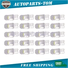 20Pcs White T10 194 168 W5W 2825 LED License Plate Interior Light Bulb 6000K US