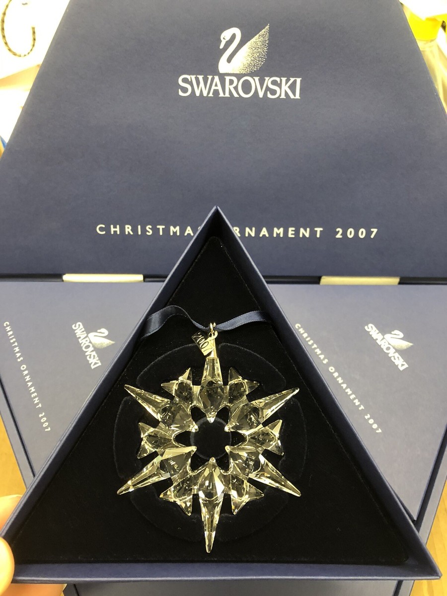 Swarovski Christmas Ornament 2007 Annual Super Rare Case Fresh