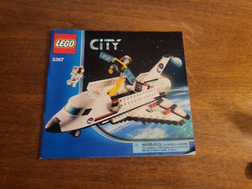 Lego 3367 Space Shuttle complete with manual NASA Space Port city town