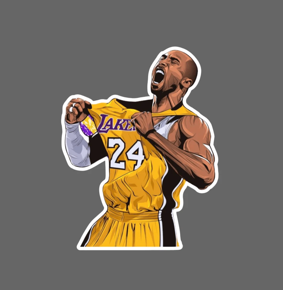 Calcomanía adhesiva Kobe Bryant de Los Angeles Lakers Foto 3 de 3