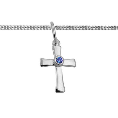 Tauf-/Kommunions-Kreuz Anhänger Für Jungen – Silber 925