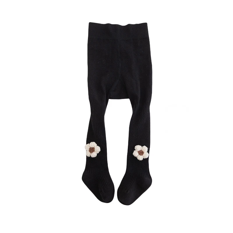 Medias lisas para niñas 1-8 años pantimedias lisas para niños escuela algodón suave Foto 2 de 4