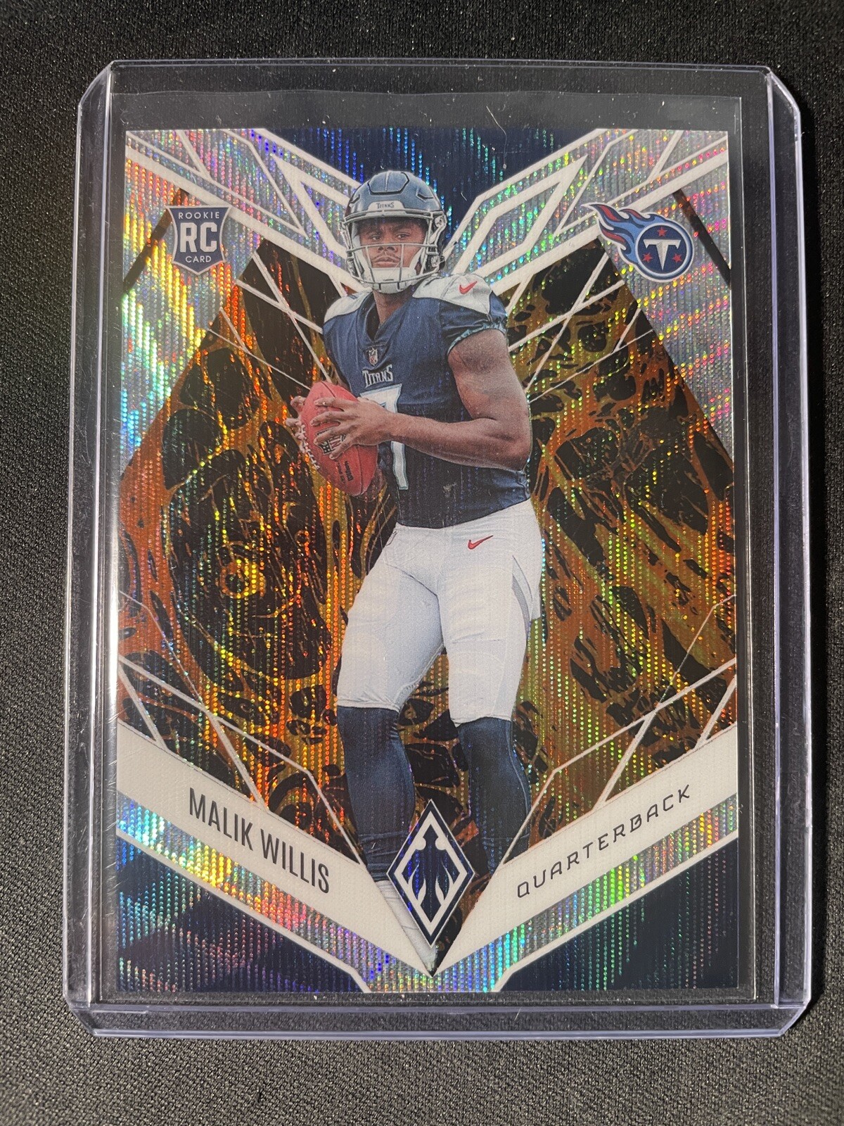 Malik Willis RC SP 2022 Phoenix Rookie Card #/175 #103 Lava Wave Parallel